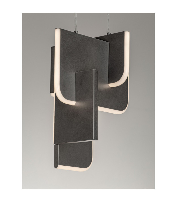 Totem Integrated LED Pendant Ceiling Light Silver Grey Triac Dimmable LED 20W 796lm 3000K-7