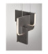 Totem Integrated LED Pendant Ceiling Light Silver Grey Triac Dimmable LED 20W 796lm 2700K-5