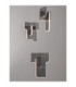 Totem Integrated LED Pendant Ceiling Light Silver Grey Triac Dimmable LED 52W 2002lm 2700K-2