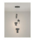 Totem Integrated LED Pendant Ceiling Light Silver Grey Triac Dimmable LED 52W 2002lm 2700K-4