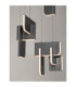 Totem Integrated LED Pendant Ceiling Light Silver Grey Triac Dimmable LED 52W 2002lm 2700K-5
