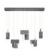 Totem Bar Pendant Ceiling Light Silver Grey Triac Dimmable LED 20W 796lm 3000K-1