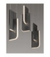 Totem Bar Pendant Ceiling Light Silver Grey Triac Dimmable LED 36W 1676lm 3000K-5