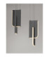 Totem Bar Pendant Ceiling Light Silver Grey Triac Dimmable LED 36W 1676lm 3000K-6