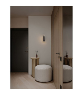 Totem Integrated LED Wall Lamp Silver Grey Triac Dimmable LED 9W 382lm 3000K-2