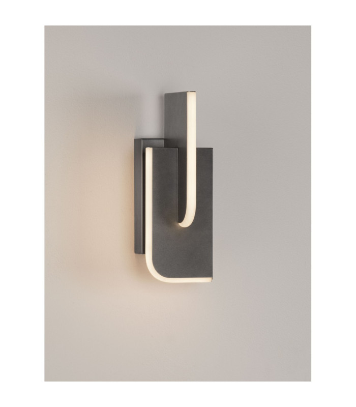Totem Integrated LED Wall Lamp Silver Grey Triac Dimmable LED 9W 382lm 3000K-4