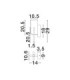 Totem Integrated LED Wall Lamp Silver Grey Triac Dimmable LED 9W 382lm 3000K-7