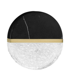 Dorin Bathroom Wall Lamp Black Brass Gold Clear White Cloud Triac Dimmable LED 7W 431lm IP44 3000K-1