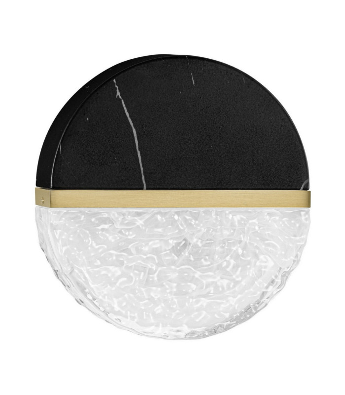 Dorin Bathroom Wall Lamp Black Brass Gold Clear White Cloud Triac Dimmable LED 7W 431lm IP44 2700K-1