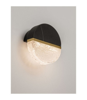 Dorin Bathroom Wall Lamp Black Brass Gold Clear White Cloud Triac Dimmable LED 7W 431lm IP44 2700K-2