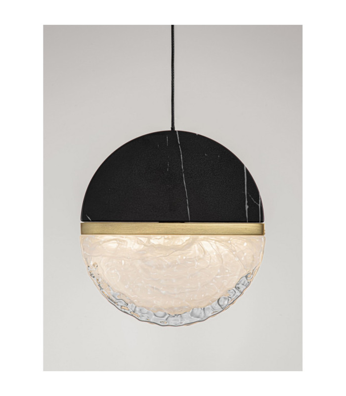 Dorin Slim Pendant Ceiling Light Black Brass Gold Clear White Cloud Triac Dimmable LED 7W 408lm 3000K-7
