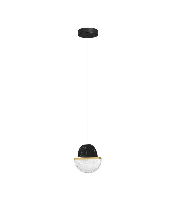 Dorin Slim Pendant Ceiling Light Black Brass Gold Clear White Cloud Triac Dimmable LED 7W 408lm 2700K-1