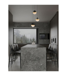 Dorin Cluster Pendant Ceiling Light Black Brass Gold Clear White Cloud Triac Dimmable LED 18W 1206lm 3000K-2