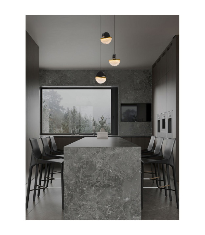 Dorin Cluster Pendant Ceiling Light Black Brass Gold Clear White Cloud Triac Dimmable LED 18W 1206lm 3000K-2