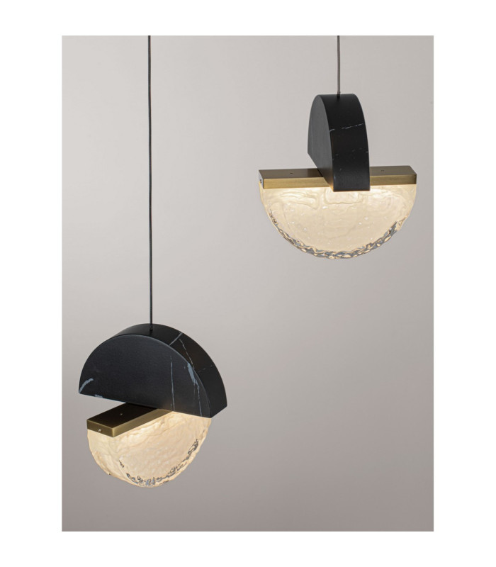 Dorin Cluster Pendant Ceiling Light Black Brass Gold Clear White Cloud Triac Dimmable LED 18W 1206lm 3000K-6