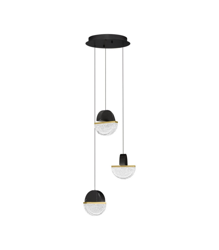 Dorin Cluster Pendant Ceiling Light Black Brass Gold Clear White Cloud Triac Dimmable LED 18W 1206lm 2700K-1