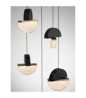 Dorin Cluster Pendant Ceiling Light Black Brass Gold Clear White Cloud Triac Dimmable LED 30W 2168lm 2700K-2