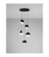 Dorin Cluster Pendant Ceiling Light Black Brass Gold Clear White Cloud Triac Dimmable LED 30W 2168lm 2700K-3