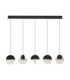 Dorin Bar Pendant Ceiling Light Black Brass Gold Clear White Cloud Triac Dimmable LED 30W 2168lm 3000K-1
