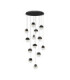 Dorin Cluster Pendant Ceiling Light Black Brass Gold Clear White Cloud Triac Dimmable LED 72W 5040lm 3000K-1