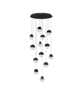 Dorin Cluster Pendant Ceiling Light Black Brass Gold Clear White Cloud Triac Dimmable LED 72W 5040lm 3000K-1