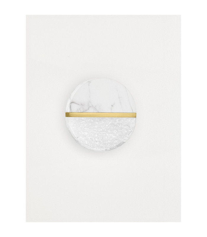 Dorin Bathroom Wall Lamp White Brass Gold Clear White Cloud Triac Dimmable LED 7W 431lm IP44 3000K-3