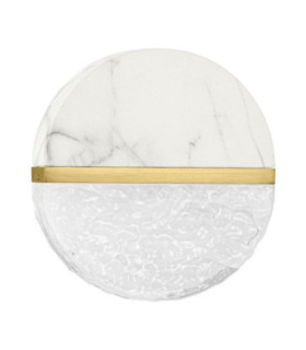 Dorin Bathroom Wall Lamp White Brass Gold Clear White Cloud Triac Dimmable LED 7W 431lm IP44 2700K-1