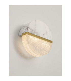Dorin Bathroom Wall Lamp White Brass Gold Clear White Cloud Triac Dimmable LED 7W 431lm IP44 2700K-2