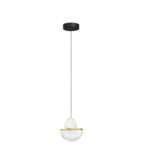 Dorin Slim Pendant Ceiling Light White Brass Gold Clear White Cloud Triac Dimmable LED 7W 408lm 3000K-1