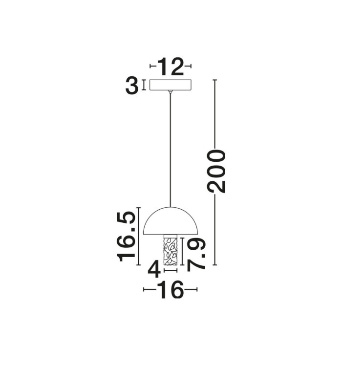 Dorin Slim Pendant Ceiling Light White Brass Gold Clear White Cloud Triac Dimmable LED 7W 408lm 2700K-4