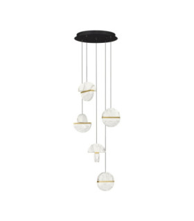 Dorin Cluster Pendant Ceiling Light White Brass Gold Clear White Cloud Triac Dimmable LED 30W 2168lm 3000K-1