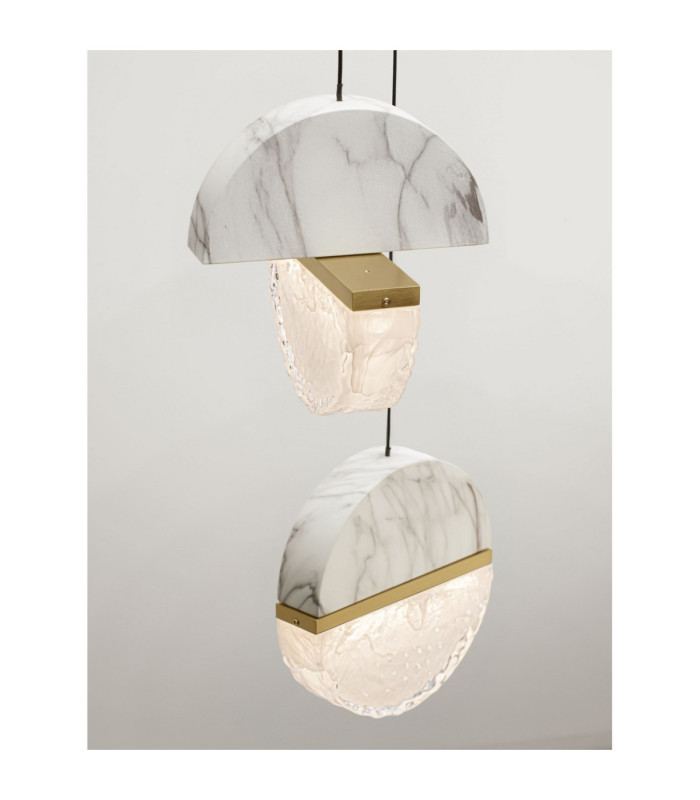 Dorin Cluster Pendant Ceiling Light White Brass Gold Clear White Cloud Triac Dimmable LED 30W 2168lm 3000K-3