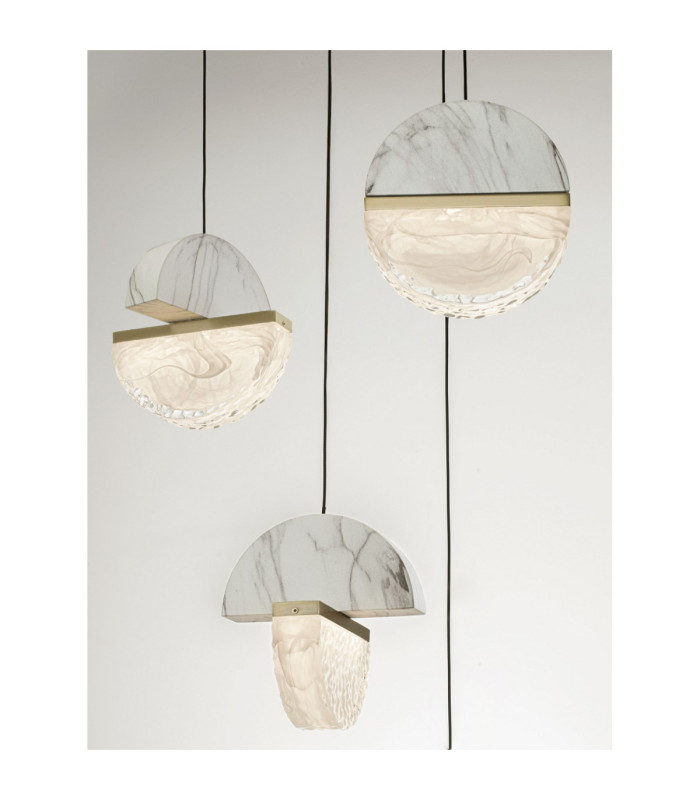 Dorin Cluster Pendant Ceiling Light White Brass Gold Clear White Cloud Triac Dimmable LED 30W 2168lm 3000K-5