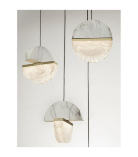 Dorin Cluster Pendant Ceiling Light White Brass Gold Clear White Cloud Triac Dimmable LED 30W 2168lm 2700K-2