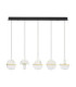 Dorin Bar Pendant Ceiling Light White Brass Gold Clear White Cloud Triac Dimmable LED 30W 2168lm 2700K-1