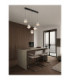 Dorin Bar Pendant Ceiling Light White Brass Gold Clear White Cloud Triac Dimmable LED 30W 2168lm 2700K-4