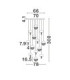 Dorin Cluster Pendant Ceiling Light White Brass Gold Clear White Cloud Triac Dimmable LED 72W 5040lm 3000K-5