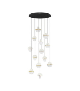 Dorin Cluster Pendant Ceiling Light White Brass Gold Clear White Cloud Triac Dimmable LED 72W 5040lm 2700K-1