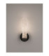 Zelon Integrated LED Wall Lamp Matt Black Clear Triac Dimmable LED 6W 301lm 3000K-6
