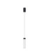 Zelon Slim Pendant Ceiling Light Matt Black Clear Triac Dimmable LED 6W 301lm 3000K-1
