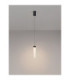 Zelon Slim Pendant Ceiling Light Matt Black Clear Triac Dimmable LED 6W 301lm 3000K-4