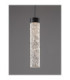 Zelon Slim Pendant Ceiling Light Matt Black Clear Triac Dimmable LED 6W 301lm 3000K-6