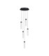Zelon Cluster Pendant Ceiling Light Matt Black Clear Triac Dimmable LED 20W 1400lm 3000K-1