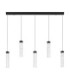 Zelon Bar Pendant Ceiling Light Matt Black Clear Triac Dimmable LED 20W 1400lm 3000K-1