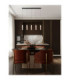 Zelon Bar Pendant Ceiling Light Matt Black Clear Triac Dimmable LED 20W 1400lm 3000K-2
