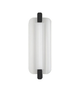Emery Integrated LED Wall Lamp Matt Black Clear LED 13W 711lm 3000K-1