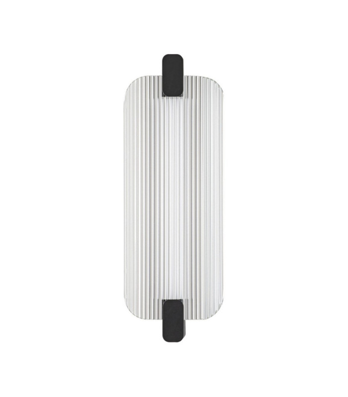 Emery Integrated LED Wall Lamp Matt Black Clear LED 13W 711lm 3000K-1
