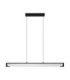 Emery Bar Pendant Ceiling Light Matt Black Clear Triac Dimmable LED 20W 1317lm 3000K-1