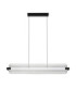 Emery Bar Pendant Ceiling Light Matt Black Clear Triac Dimmable LED 41W 2941lm 3000K-1