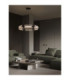 Emery Integrated LED Pendant Ceiling Light Matt Black Clear Triac Dimmable LED 48W 3332lm 3000K-2